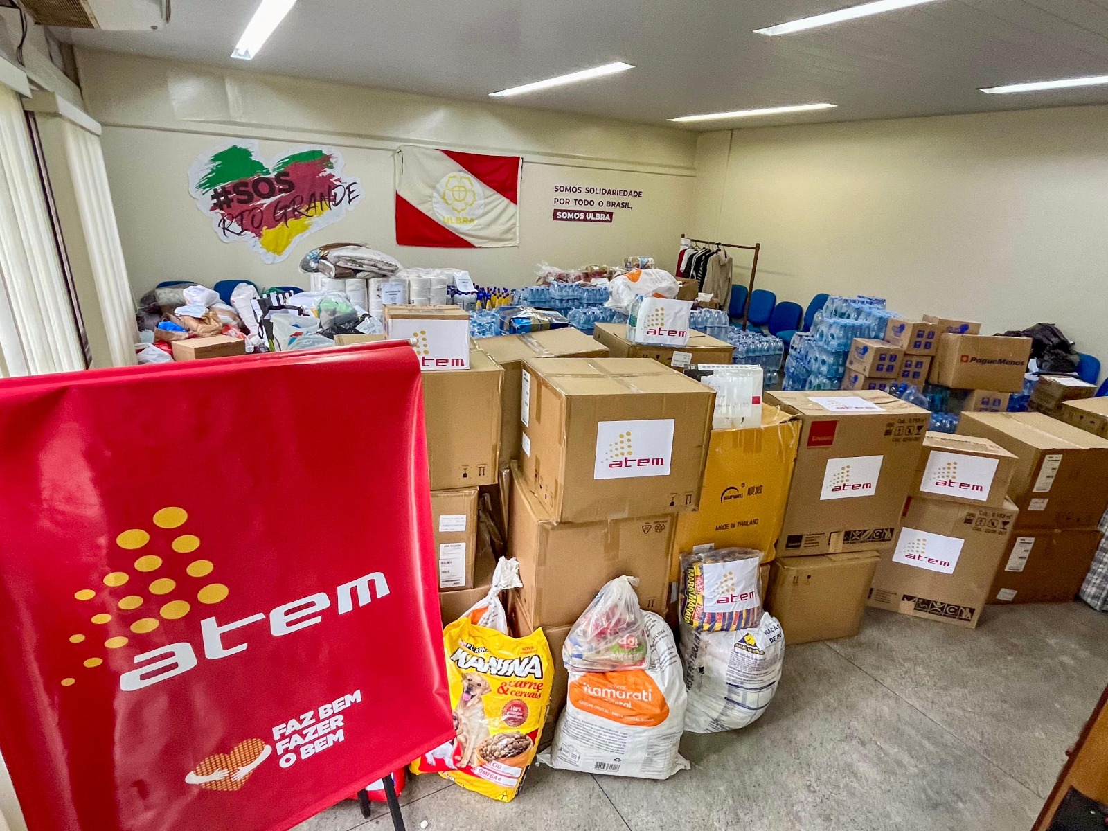 Grupo Atem envia itens de assistência humanitária ao Rio Grande do Sul
