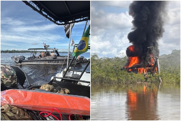 Operação Yuruparí destrói 18 dragas e combate garimpo ilegal no interior do AM