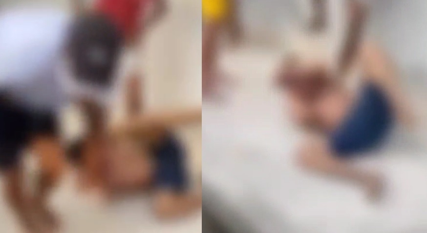 Vídeo: comunidade se reúne e espanca homem que agrediu idosa