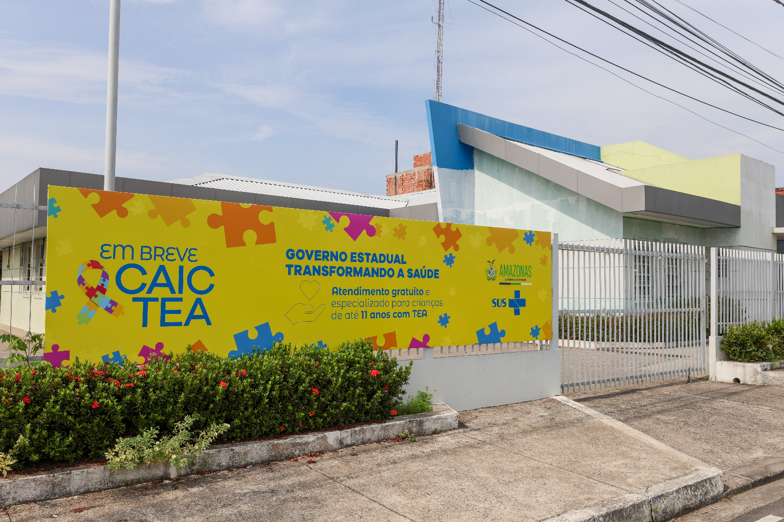 Wilson Lima vistoria obras do 2º Caic especializado no atendimento de crianças com TEA