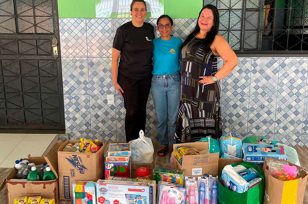 Mês das crianças: Abrigo Monte Salém recebe ação solidária promovida pelo Sindsemp-AM