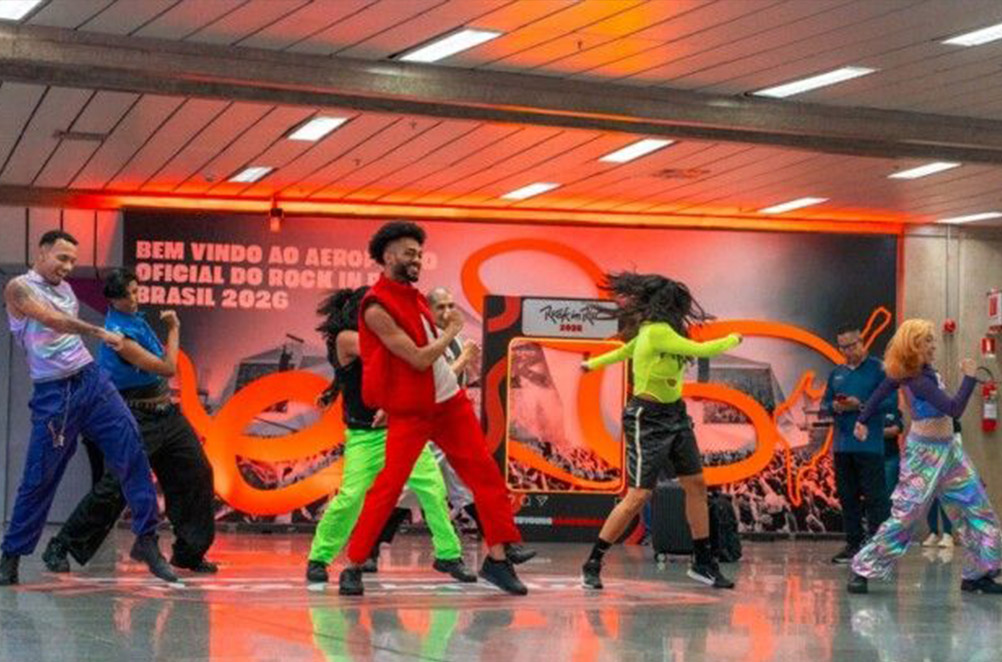 Rock in Rio já começa no aeroporto