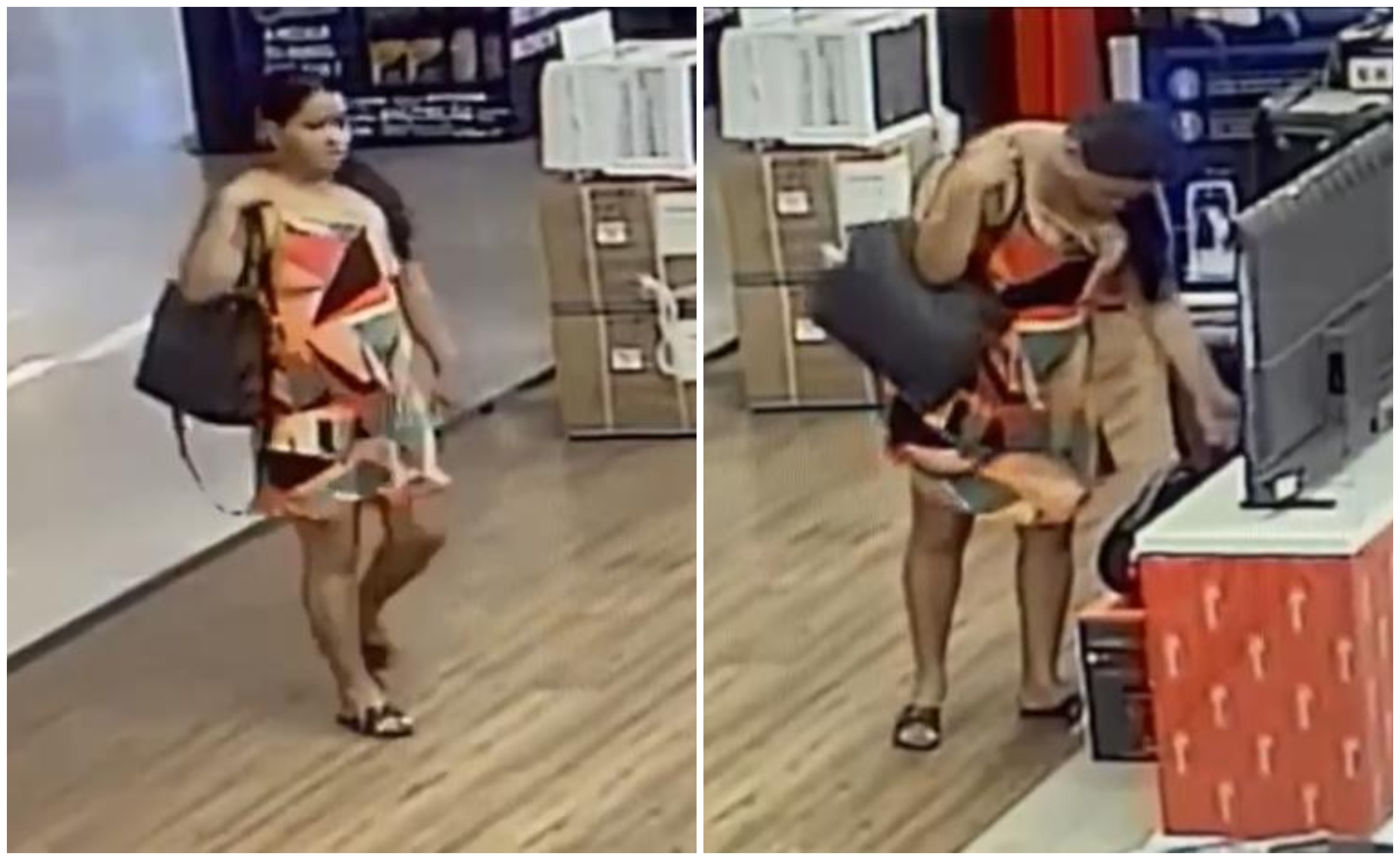 Polícia procura mulher que furtou caixa de som de loja em Manaus