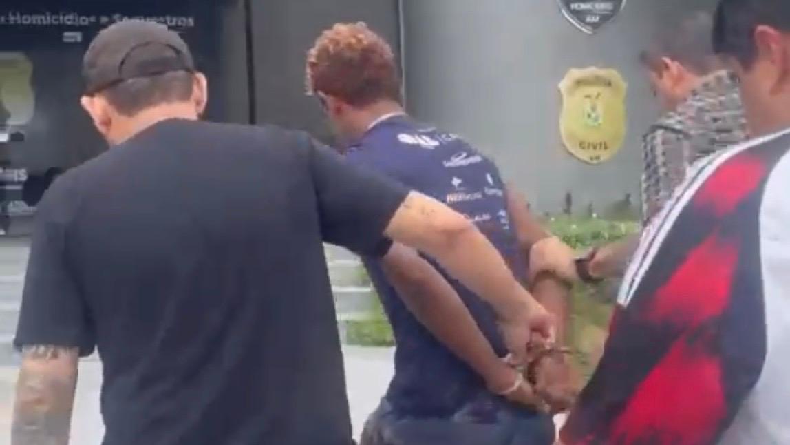 Vídeo: suspeito de matar massoterapeuta a facadas é preso em Manaus
