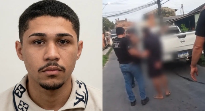 Vídeo: jovem suspeito de espancar e jogar homem em bueiro é preso em Manaus
