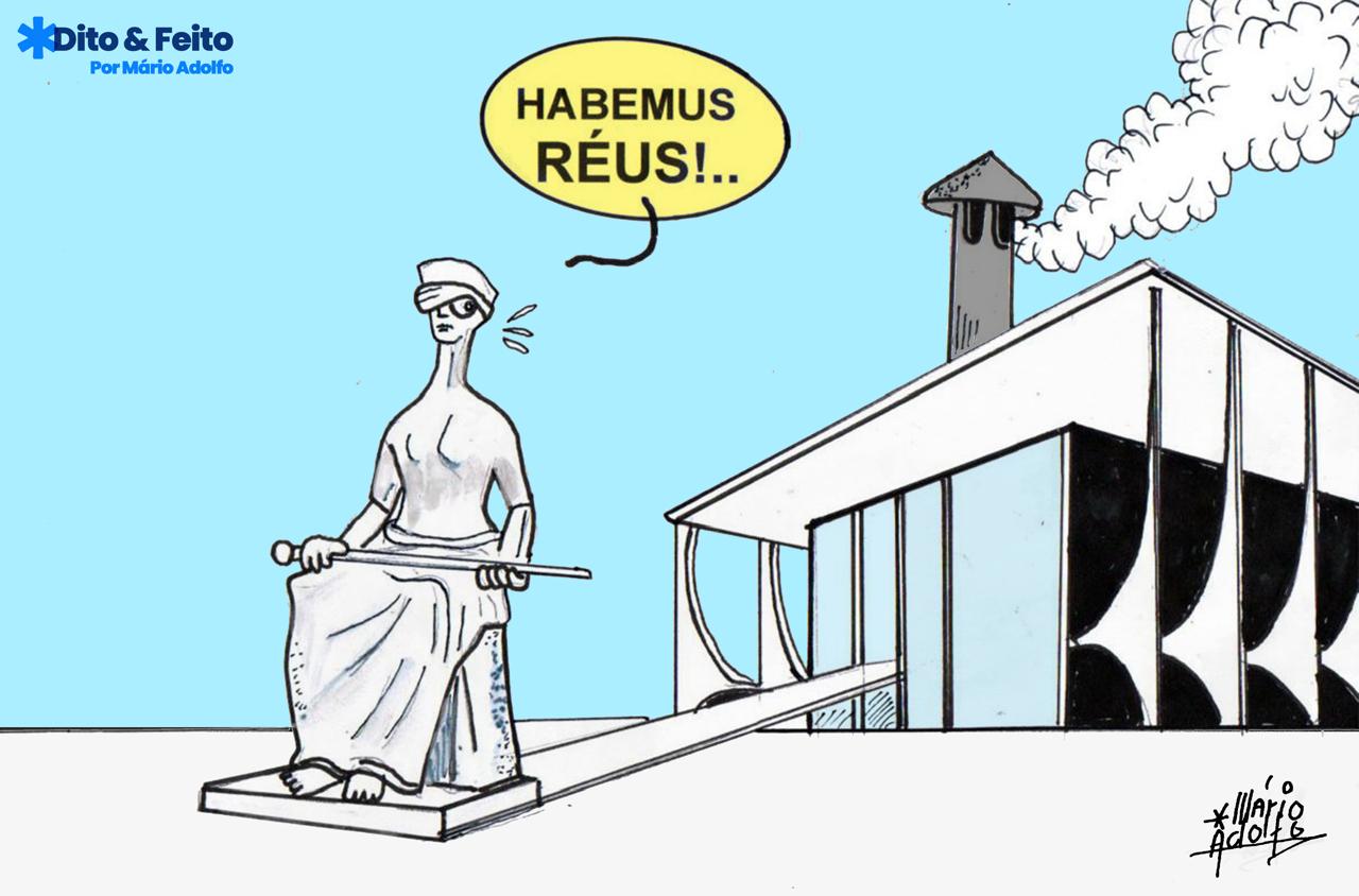 Dito & Feito: STF BATE O MARTELO! – Já chega a 21 o número de réus por trama golpista, entre eles Jair Bolsonaro