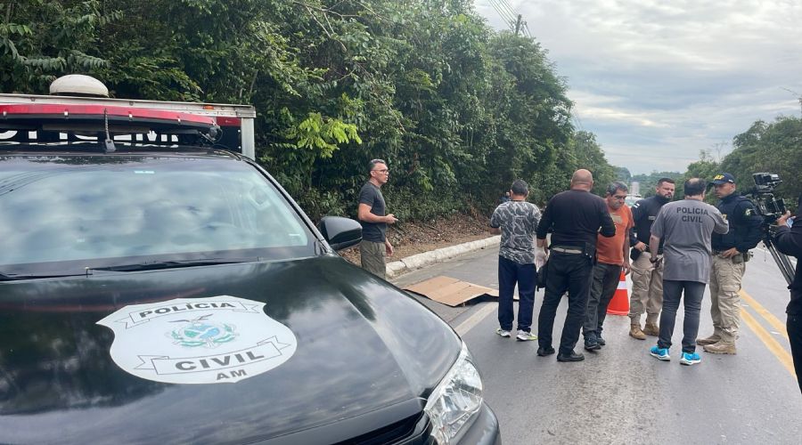 Idoso morre atropelado por viatura da Seap na BR-174, em Manaus