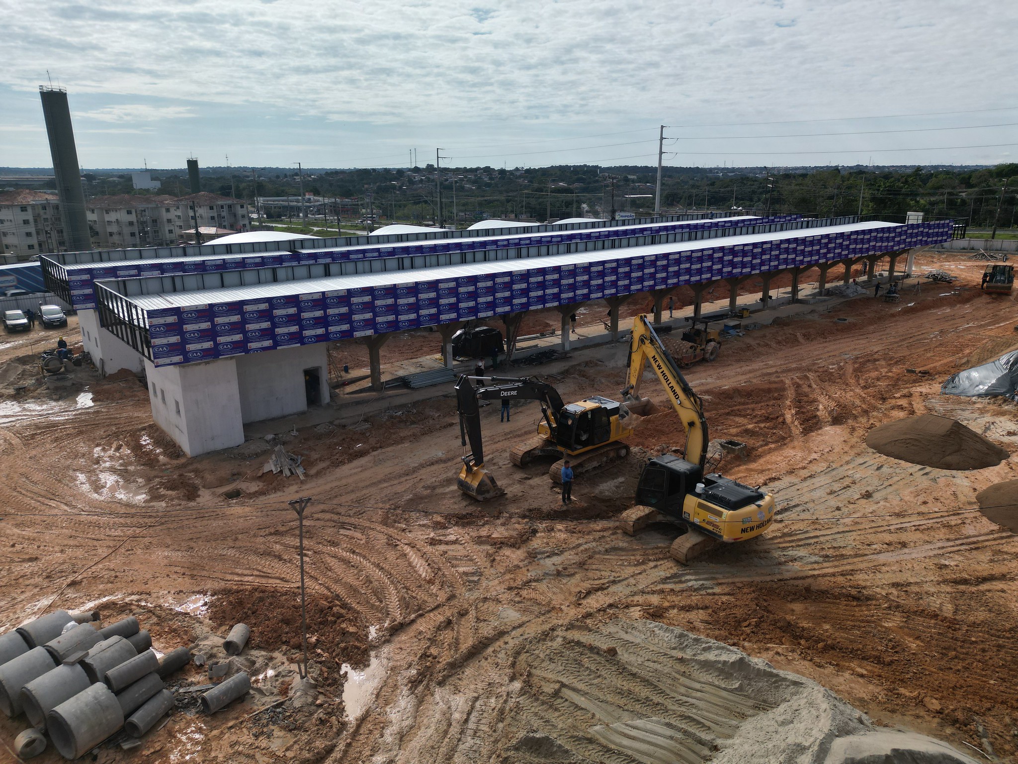 Obras de infraestrutura avançam no Terminal de Integração 7