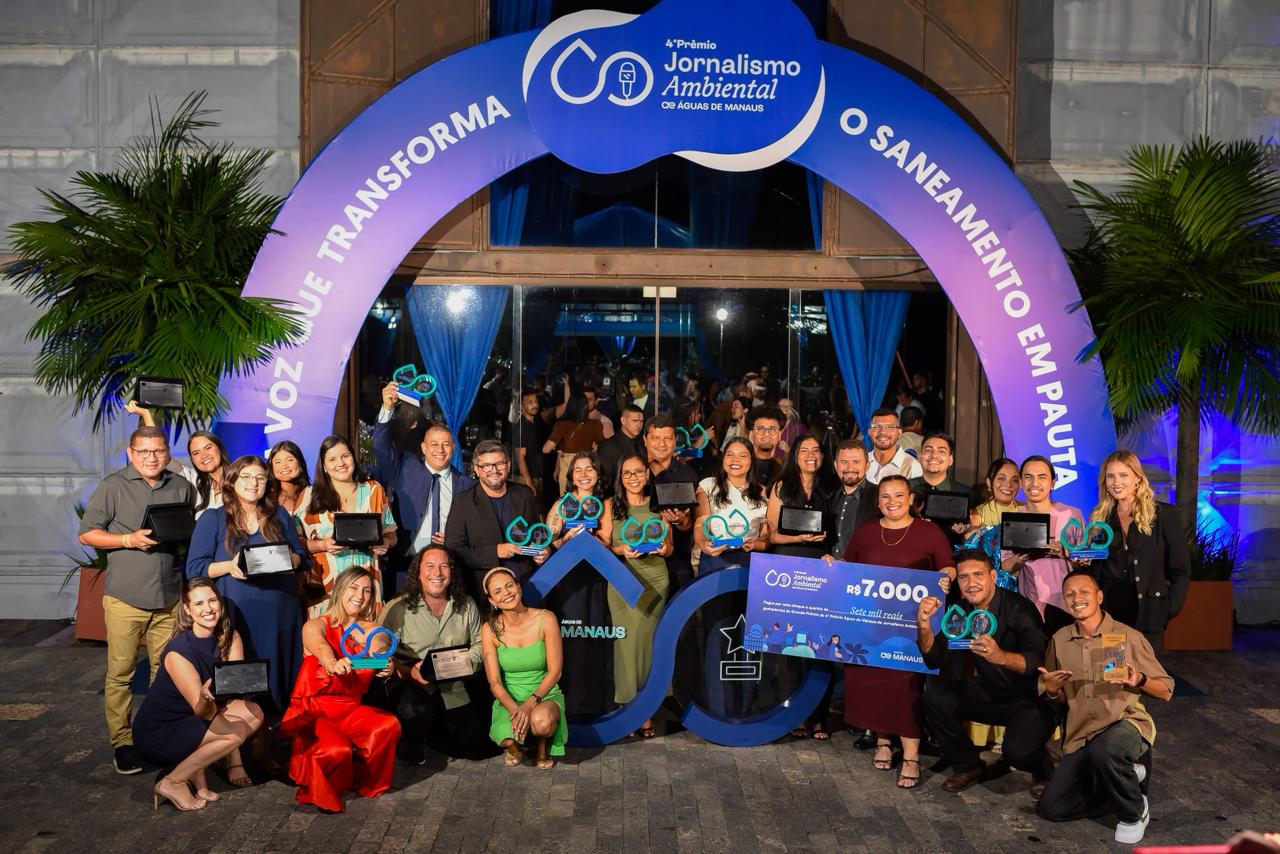 Com recorde de inscrições, profissionais são reconhecidos no 4º Prêmio Águas de Manaus de Jornalismo Ambiental