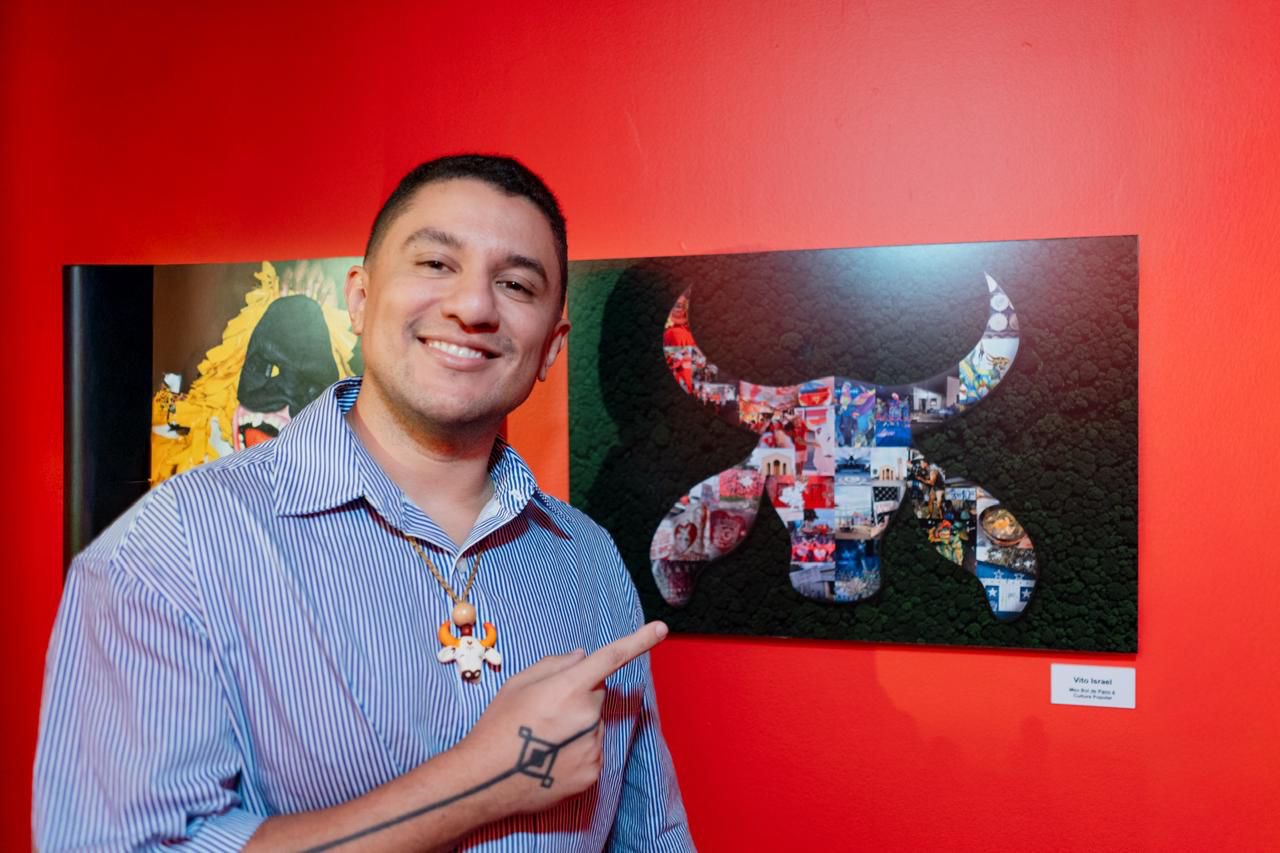 Amazonense Victor Israel leva homenagem aos bois de Parintins ao Museu da Imagem e do Som, em São Paulo