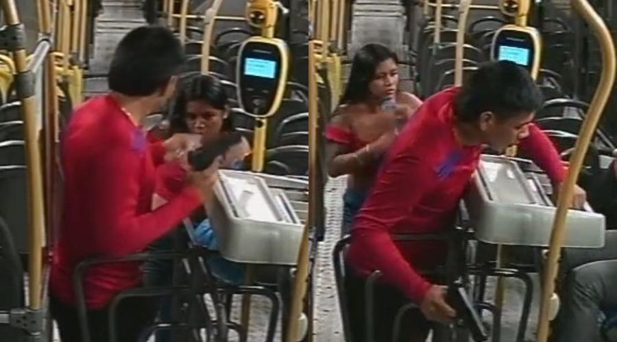 Vídeo: Casal é procurado por roubo a ônibus da linha 560, em Manaus