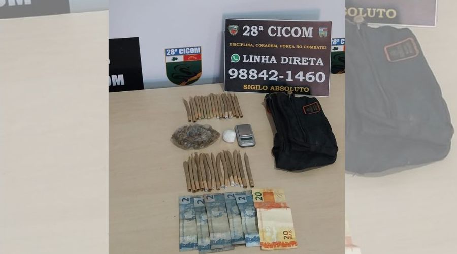 Mulher é presa com 32 cigarros de maconha dentro de bolsa em Manaus