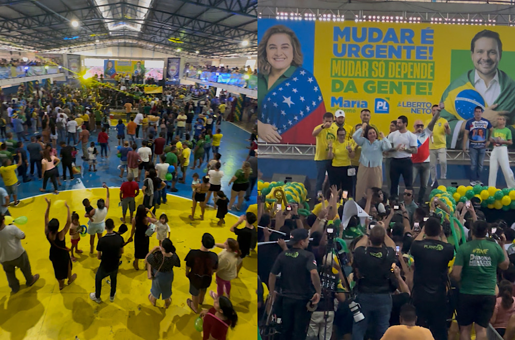 Atraso irrita militância e esvazia ato de lançamento de Maria do Carmo e Alberto Neto em Manaus