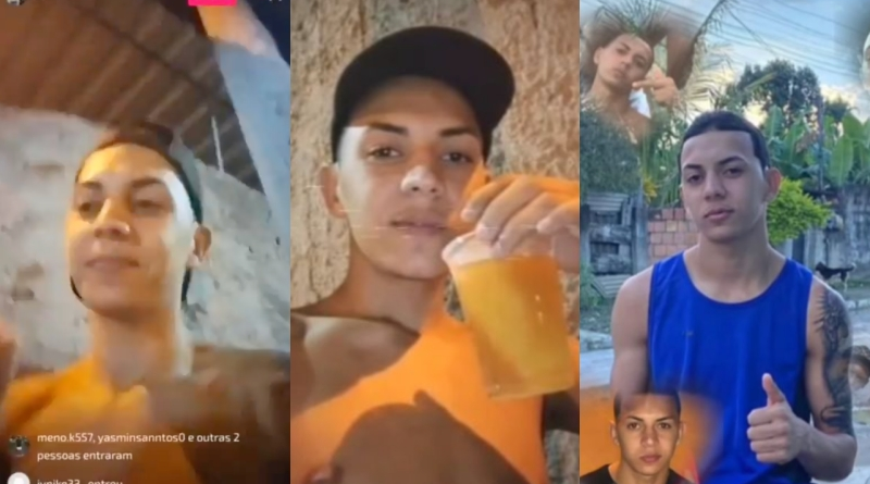 Vídeo forte: Jovem é executado por traficantes enquanto fazia live