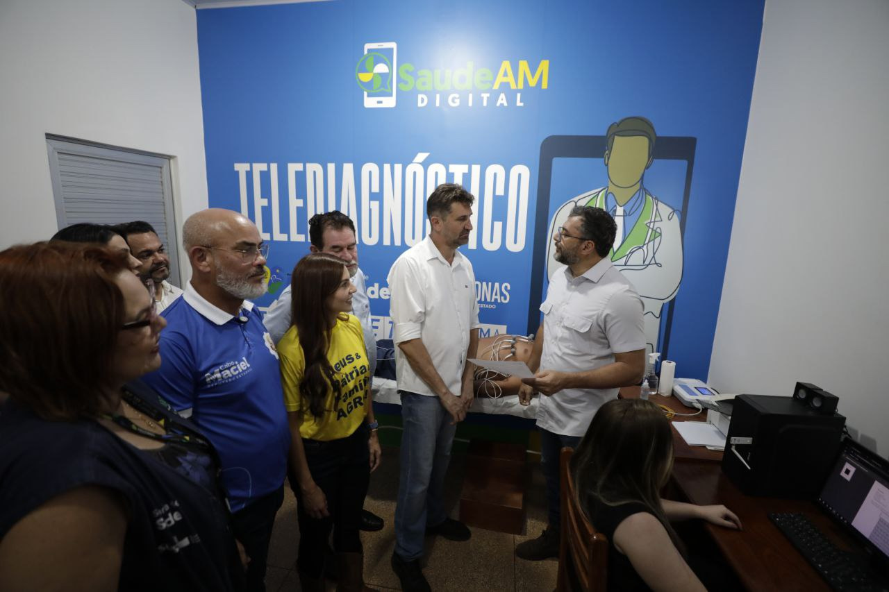 Wilson Lima inaugura salas do programa Telessaúde em Apuí