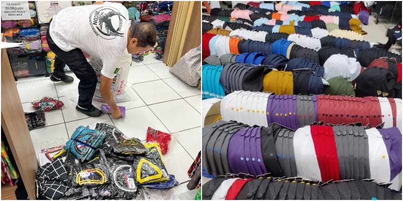 Cerca de 1,5 mil produtos falsificados são apreendidos em Manaus