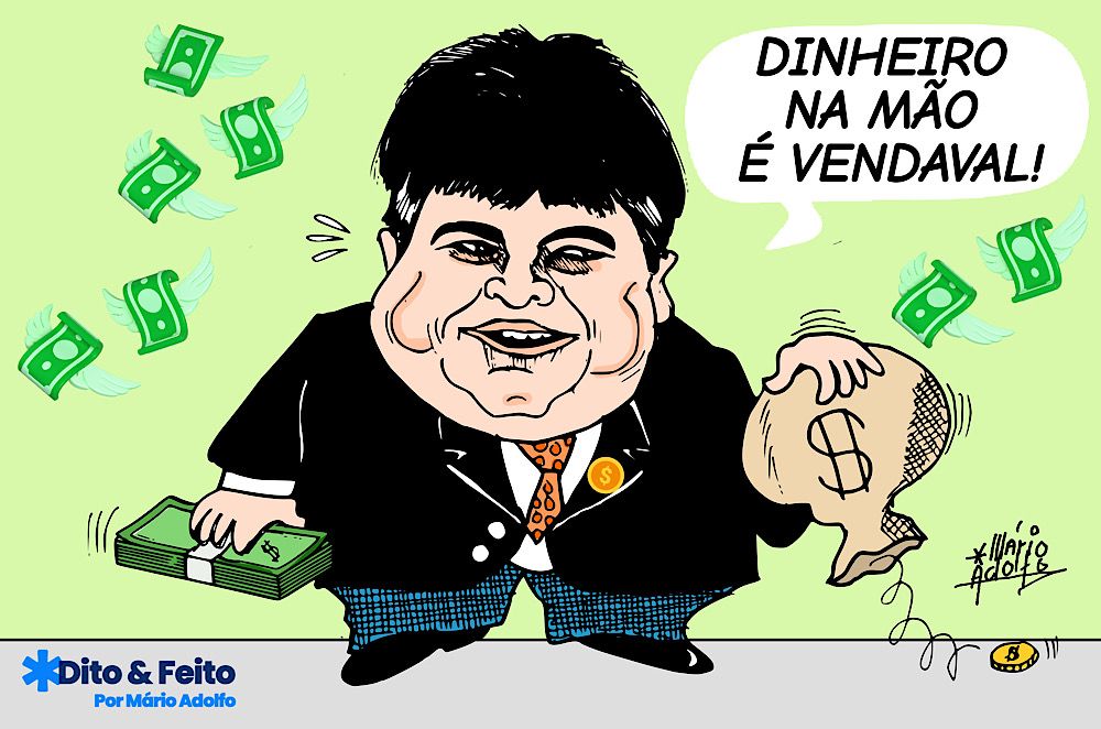 Dito & Feito: CATITA GULOSA – Presidente da Câmara Municipal detonou 100% da verba do Cotão durante recesso