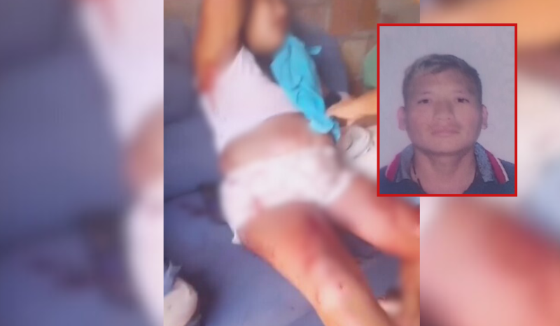 Imagem forte: Homem esfaqueia esposa grávida e foge de casa em Manaus