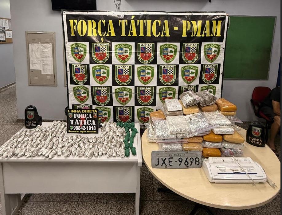 Homem é preso com 80 kg de maconha em depósito no bairro Tarumã