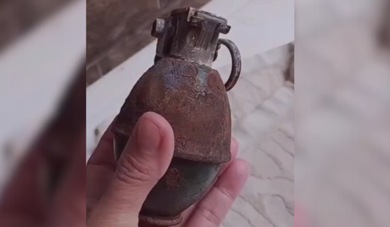 Vídeo: Granada é encontrada em lixeira de casa no Centro de Manacapuru