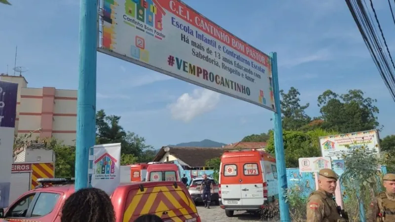 Quatro crianças são mortas em ataque a creche de Blumenau, em Santa Catarina