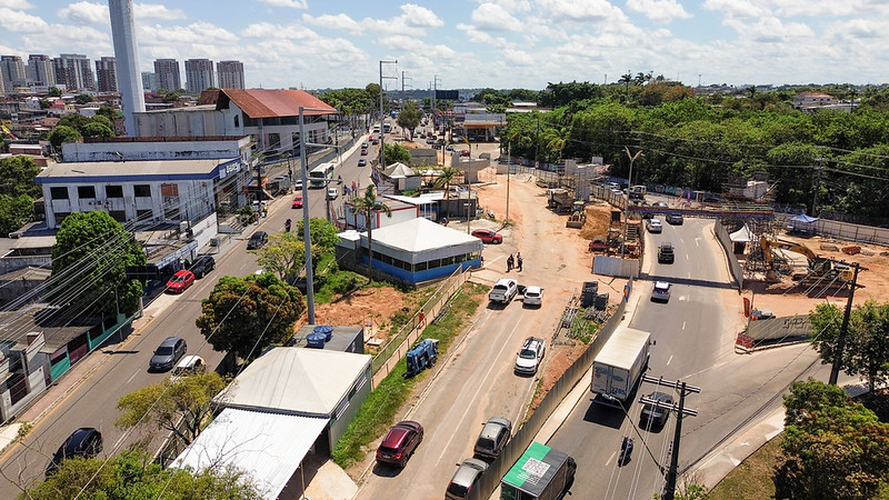 Obras do complexo viário "Passarão" avançam na zona Oeste de Manaus