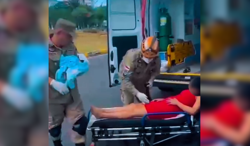 Vídeo: bombeiros realizam parto de emergência dentro de carro por aplicativo em Manaus