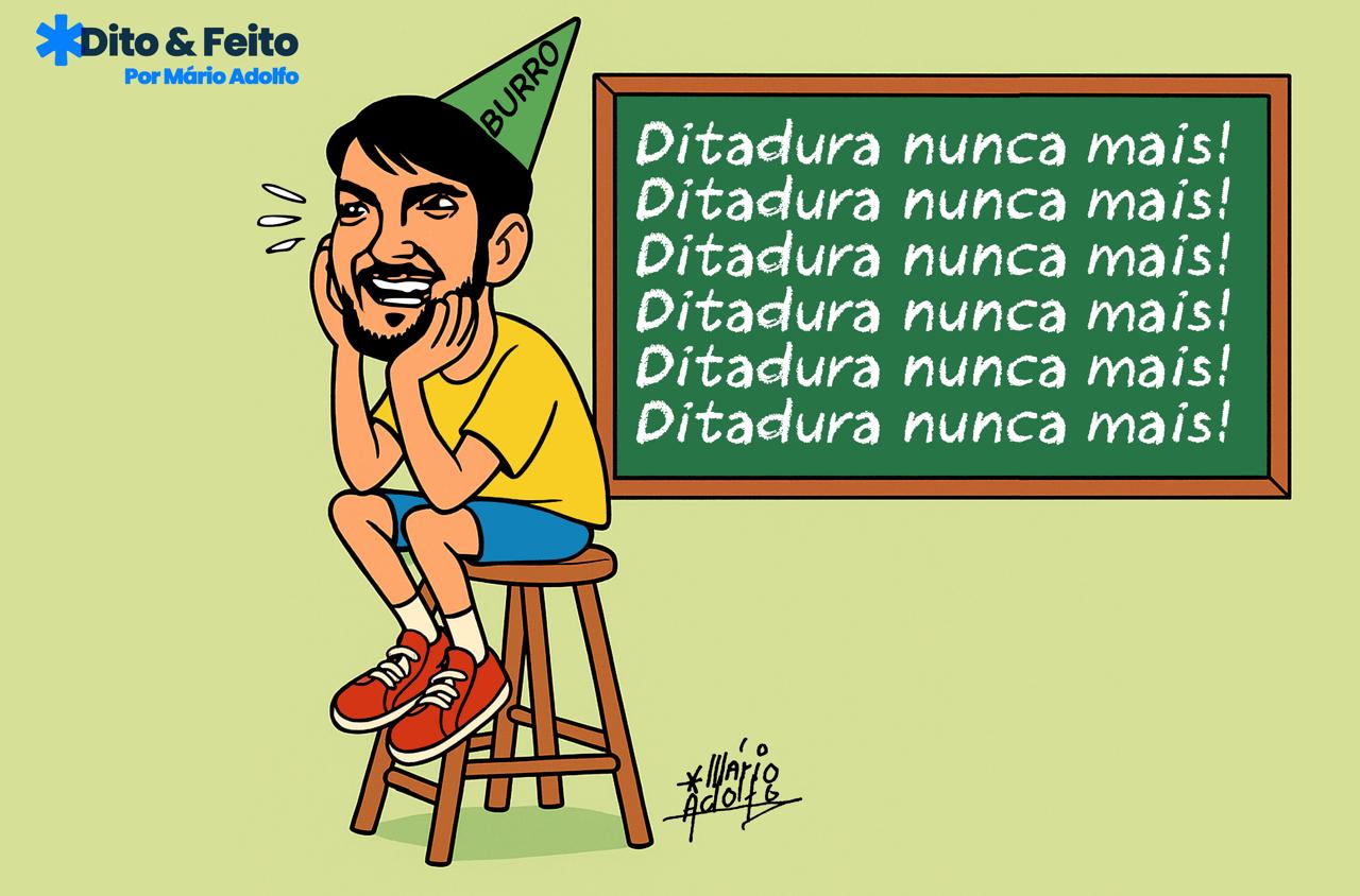 Dito & Feito: ESTÁ NO DNA  DOS BOLSONARO - Vereador Jair Renan diz que a “ditadura foi a melhor época do Brasil”