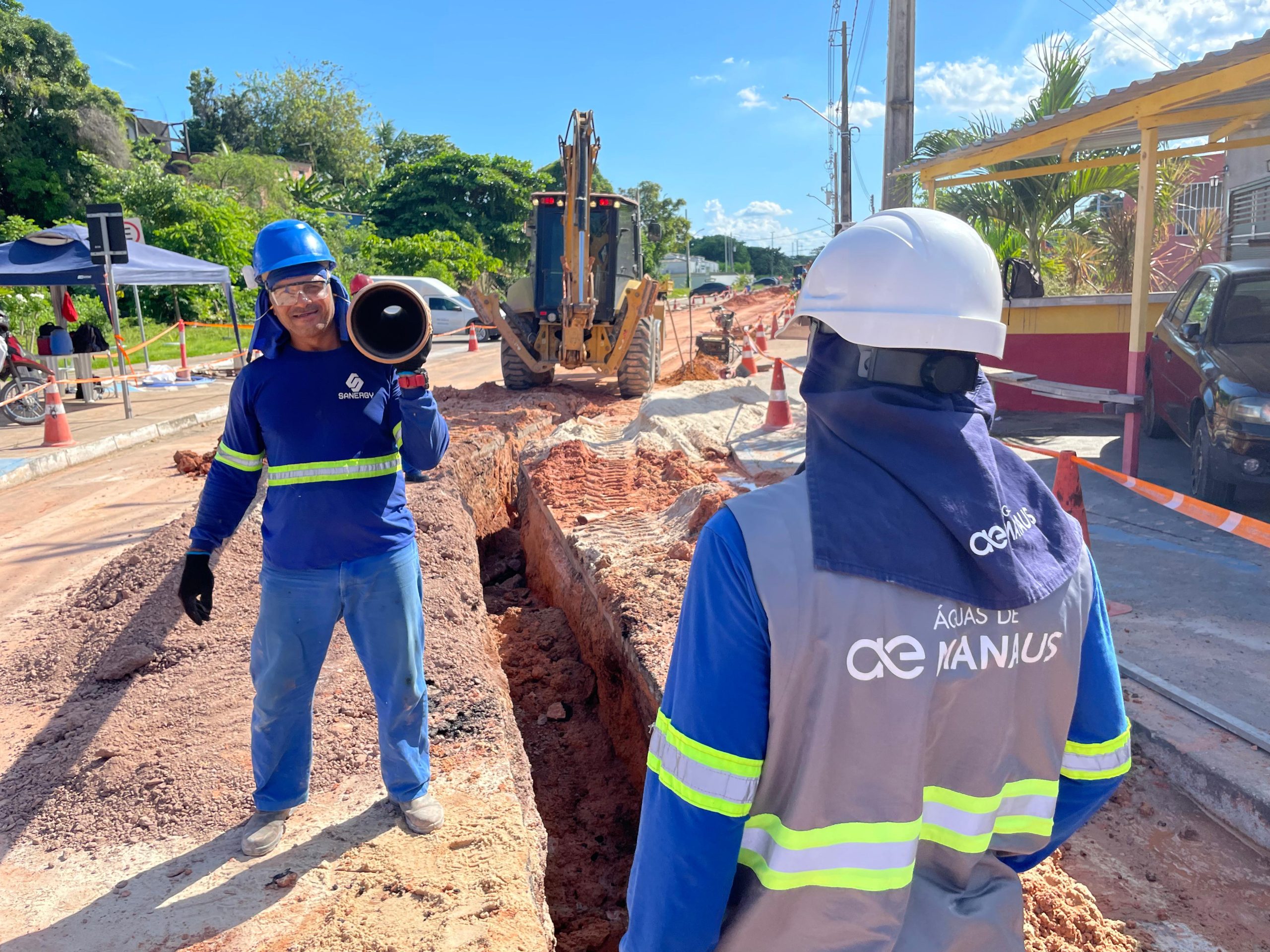 Concessionária divulga cronograma semanal de obras de esgoto em Manaus