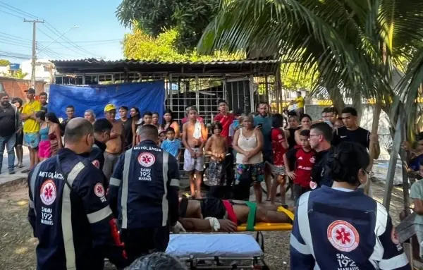 Vídeo: suspeito de furtos é agredido por moradores e jogado no Igarapé do Passarinho