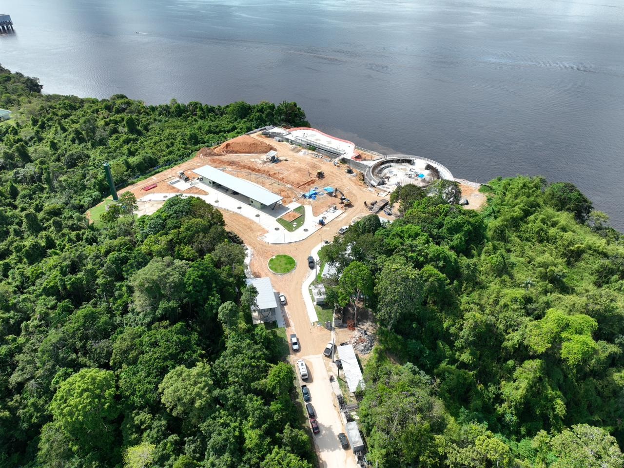 Com 70% concluído, parque Encontro das Águas acelera obras