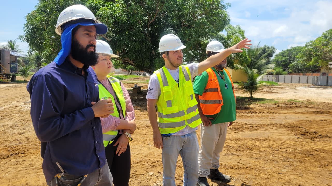 Prosai avança nas obras do Centro de Reservação e Distribuição de água em Parintins