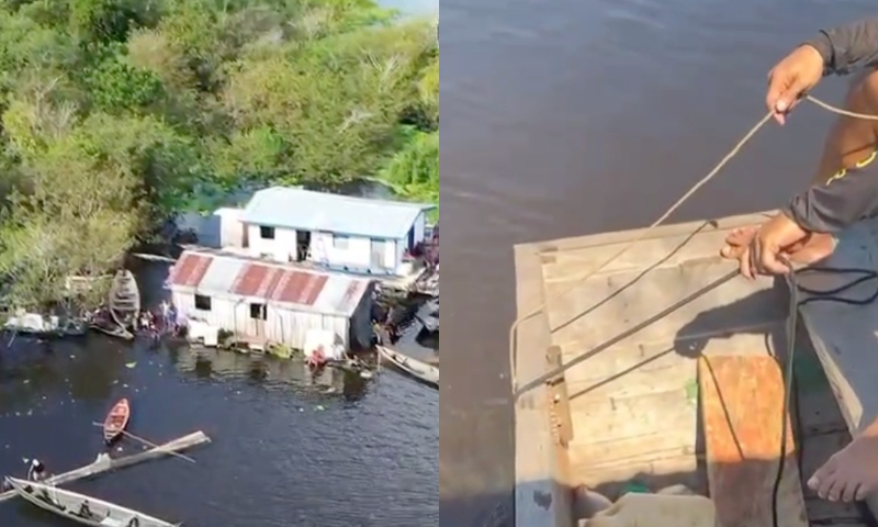 Vídeo: Garoto de 2 anos que brincava com cachorro cai de flutuante e morre