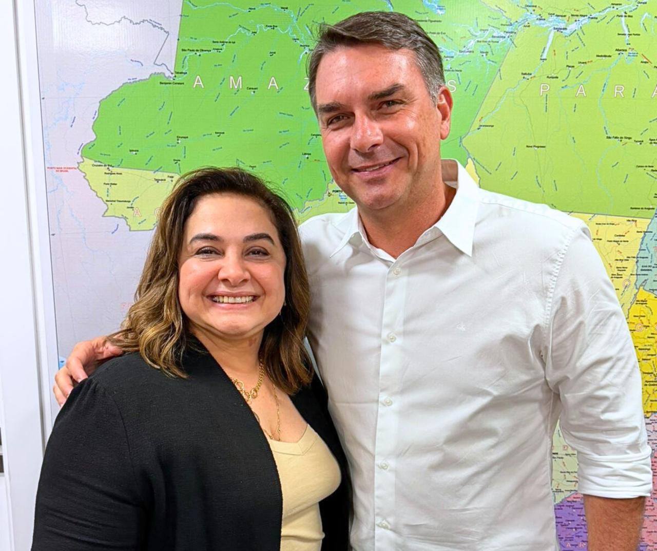 Flávio Bolsonaro cumpre agenda no Amazonas em 12 de setembro
