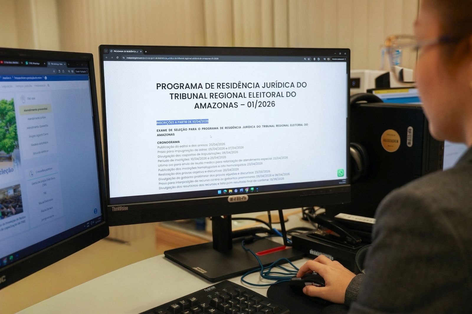 TRE-AM abre inscrições para Programa de Residência Jurídica com bolsa de R$ 2,6 mil