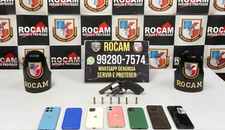 Adolescente suspeito de integrar grupo de arrastões é apreendido com arma e celulares em Manaus