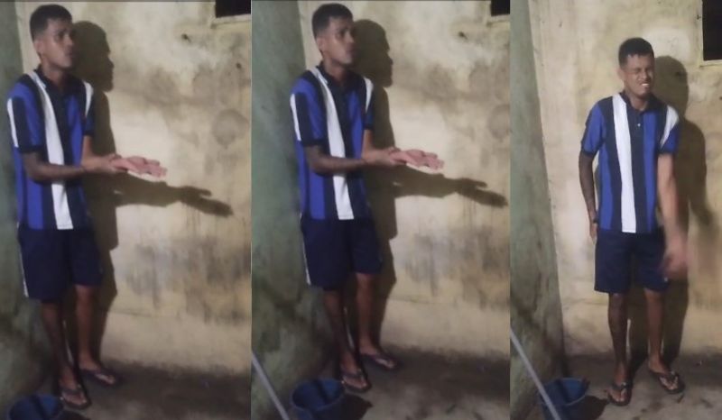 Vídeo mostra jovem sendo espancando pelo 'tribunal do crime' em Manaus