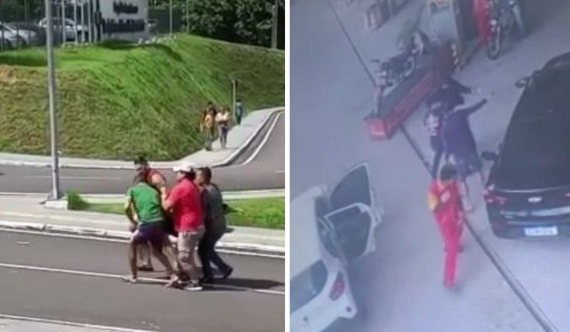 Vídeo: Mulher escapa da morte depois de ter carro 'metralhado' em Manaus
