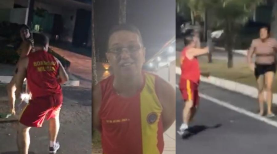 Vídeos: Mulher denuncia tenente dos Bombeiros por agressão em condomínio de Manaus