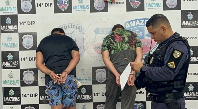 Irmão do narcotraficante ‘João Branco’ e comparsa são presos no Jorge Teixeira