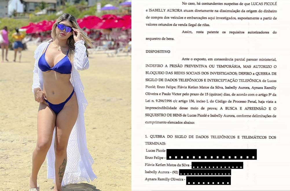 Aynara Ramilly é investigada pela policia