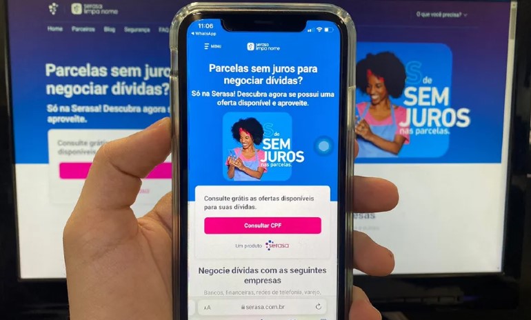 Serasa disponibiliza mais de R$ 3 milhões de dívidas para negociação por até R$ 100 no AM