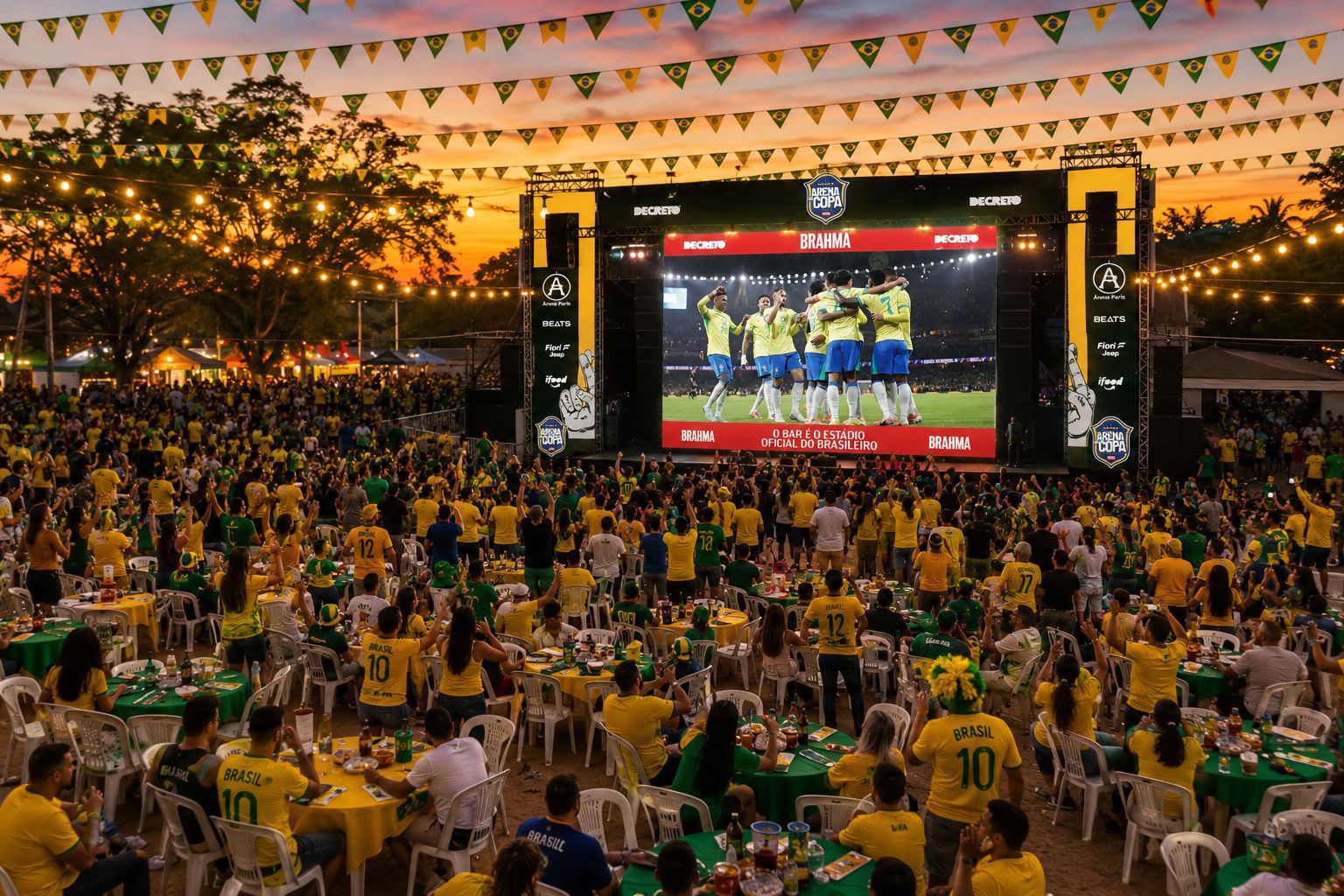 ’Arena da Copa’ terá transmissão de Brasil x Haiti com entrada gratuita nesta sexta-feira