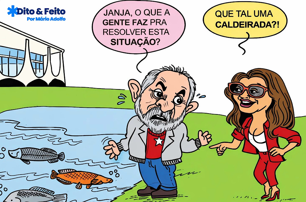 Dito & Feito: PIRARUCU NÃO É PEIXE ORNAMENTAL  – Lula e Janja resolvem problema com uma suculenta caldeirada