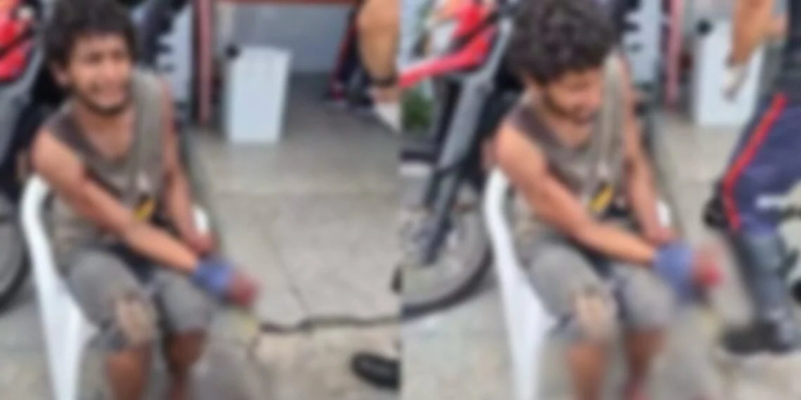 Imagem forte: suspeito de assalto na Avenida Brasil tem dedos amputados