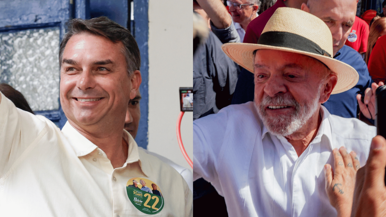 Flávio Bolsonaro e Lula disputarão 2º turno pela presidência do Brasil
