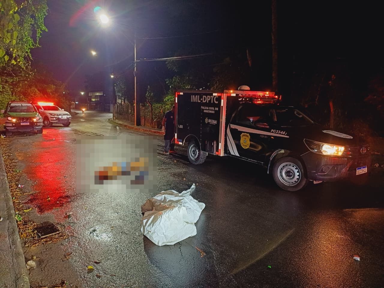Homem é executado a tiros e atropelado em avenida do bairro Planalto