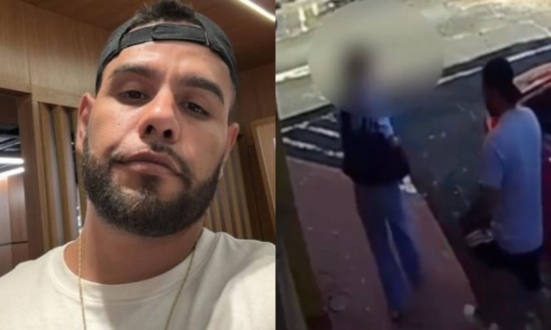 Vídeo mostra homem ameaçando e encurralando ex-mulher contra a parede