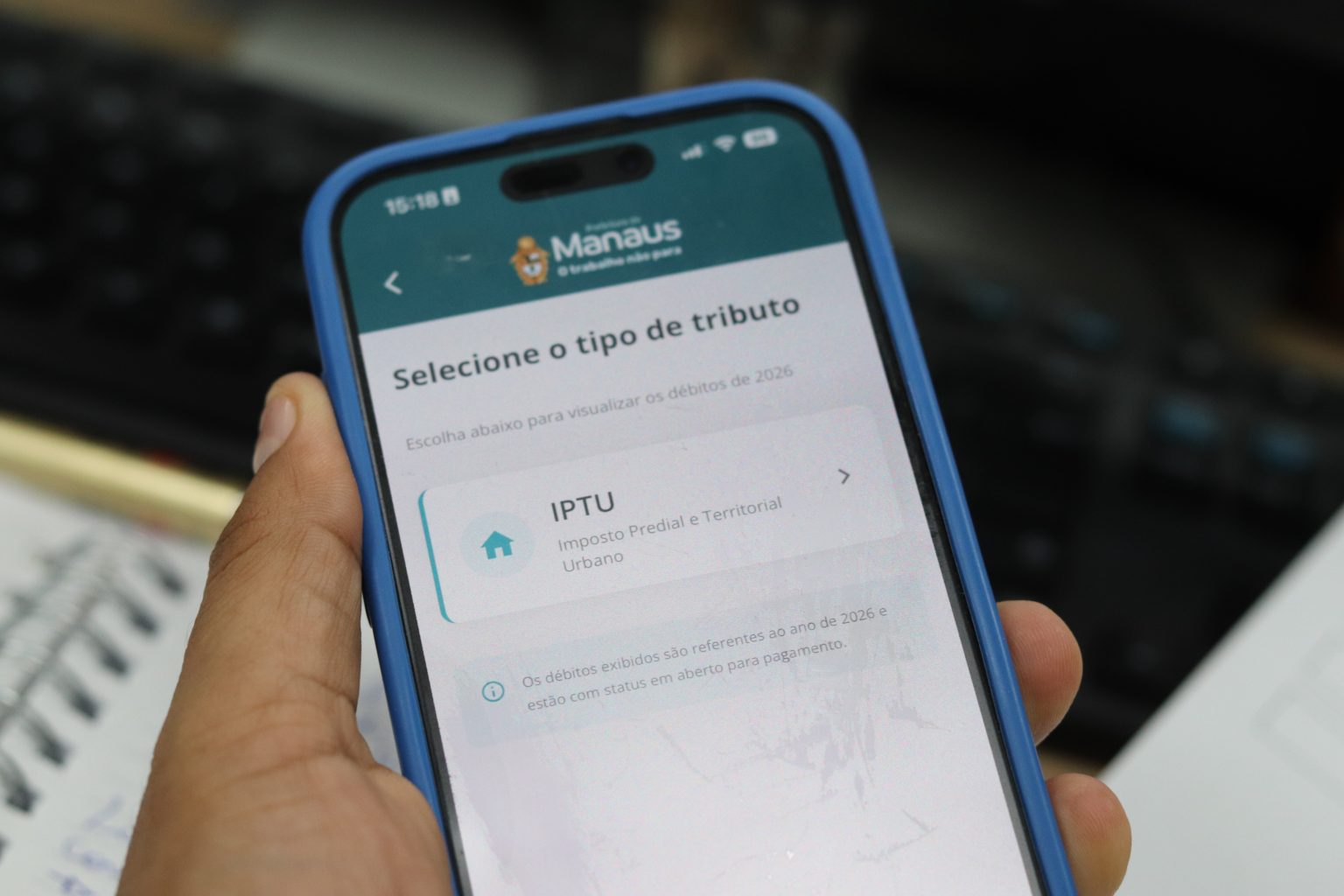 Quinta parcela do IPTU 2026 vence nesta quarta-feira em Manaus