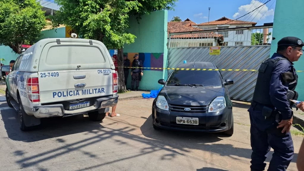 Agente de portaria é executado a tiros na frente de escola em Manaus